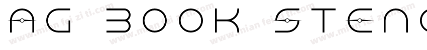 AG Book Stenci字体转换